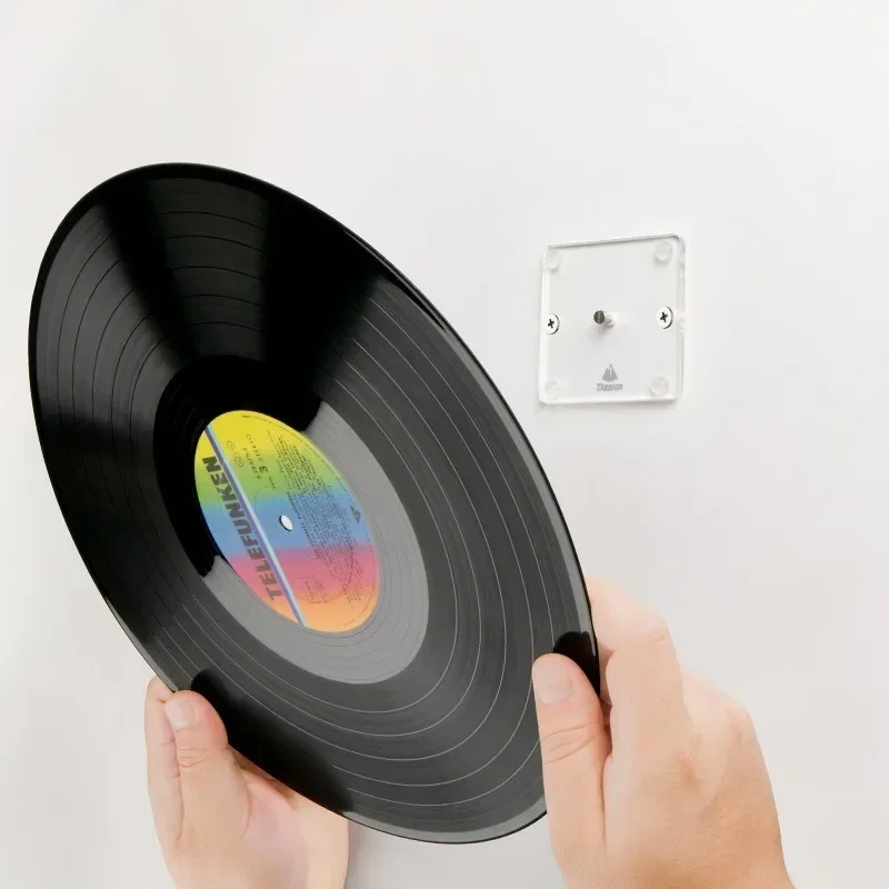 2 шт. настенное крепление держатель для пластинок прозрачная полка хранения