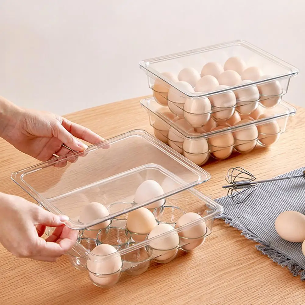 

Egg Tray Useful Fresh Preservation Egg Storage Box Well Protect Large Capacity Egg Holder