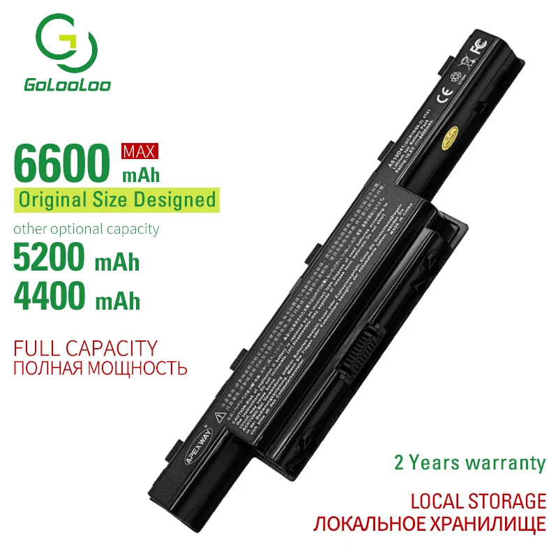 

Laptop Battery for Acer Aspire AS10D31 AS10D81 V3-571G v3-771g AS10D51 AS10D61 AS10D71 AS10D75 5741 5742 5750 5551G 5560G 5750G