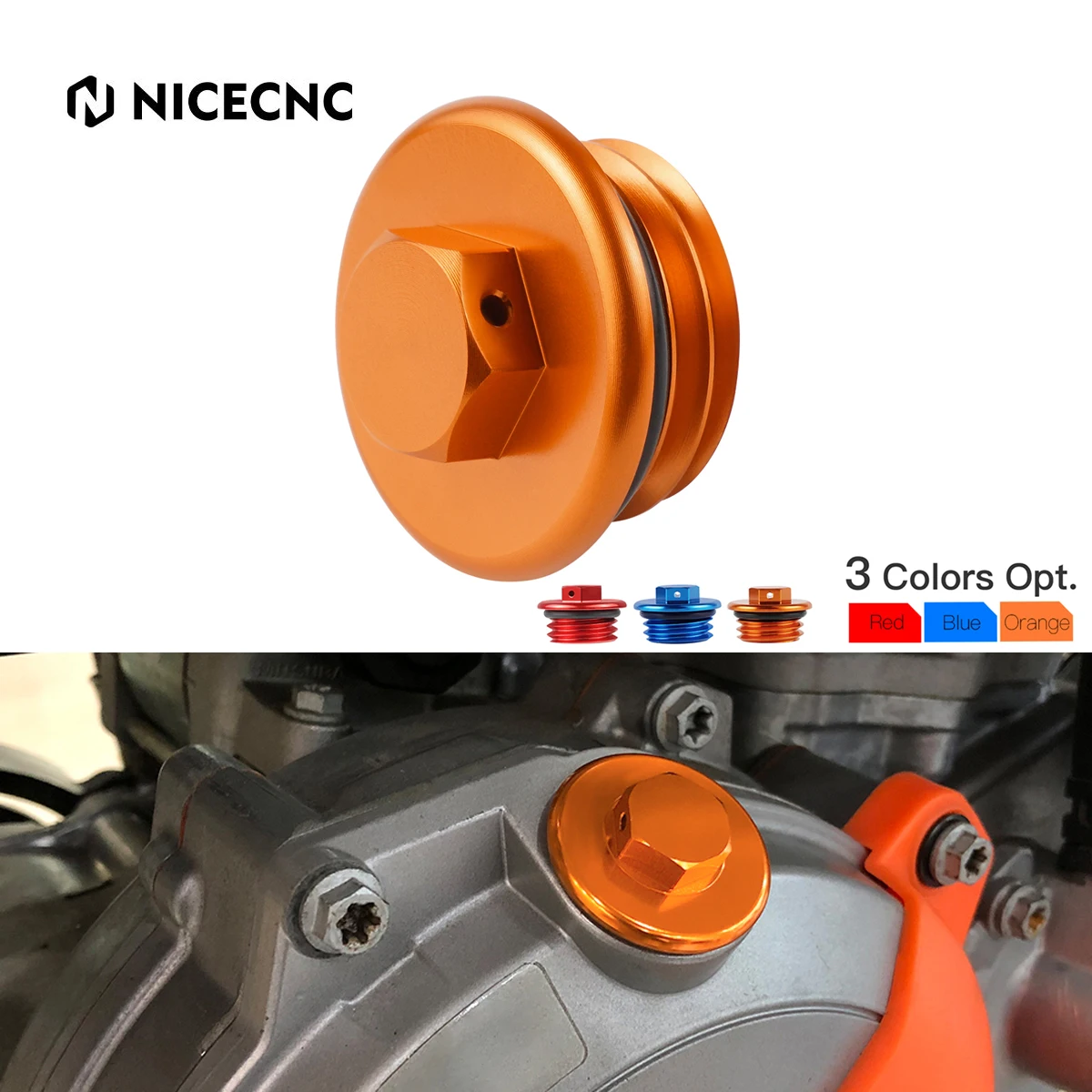 

NiceCNC Engine Oil Filler Plug Cap Cover For KTM SX EXC EXCF SXF XCW XCF Six Days TPI 50 65 85 105 125 150 200 250 300 350 450