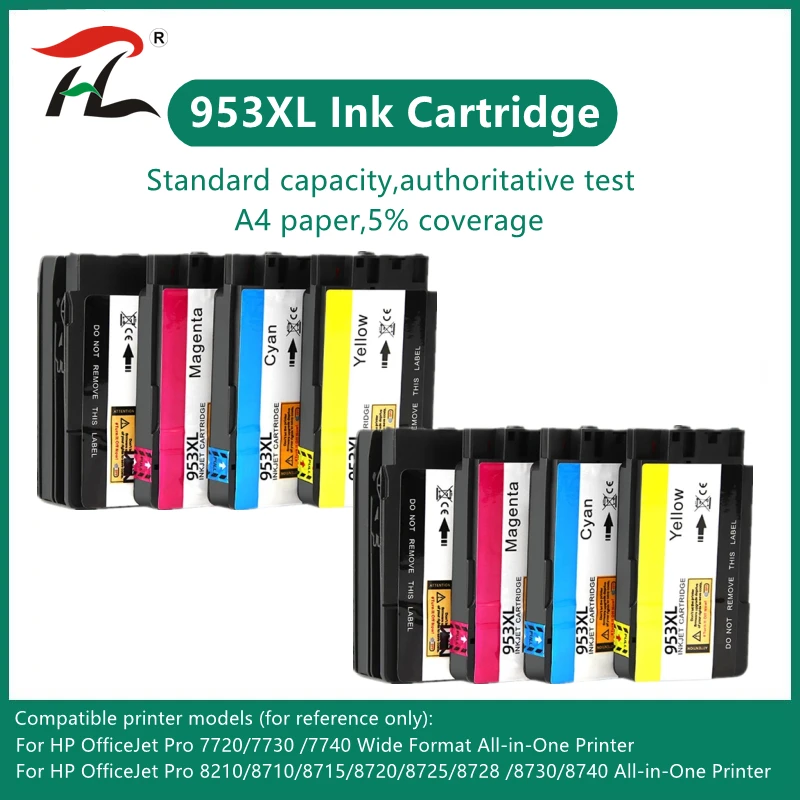 Cheap Cartucho de Tinta compatível para hp 953 953 953XL para HP pro 7740 8210 8218 8710 8715 8718 8719 8720 8725 8728 8730 8740 printer