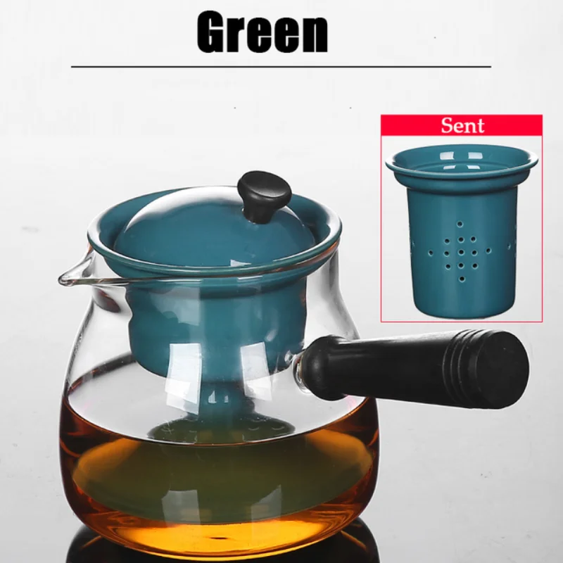 

Новинка 2023 керамический внутренний стеклянный чайник для приготовления пищи двойного назначения устойчивый к высоким температурам водостойкий кухонный чайник кухонный чайный набор аксессуары