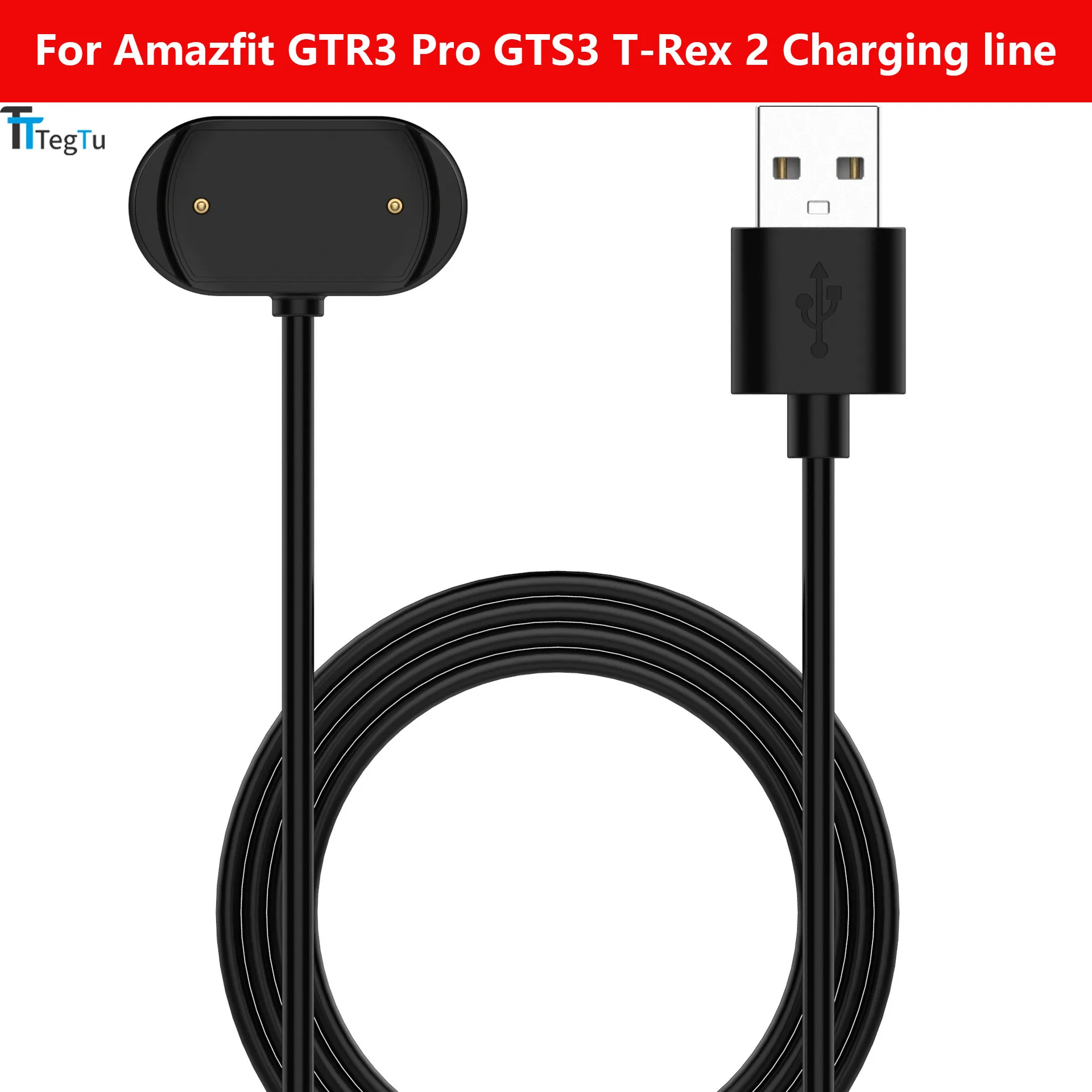 

20Pcs wholesale For Amazfit GTR3 Pro GTS3 T-Rex 2 Intelligent Charger Watch Magnetic charging Charging cable Dock accessories