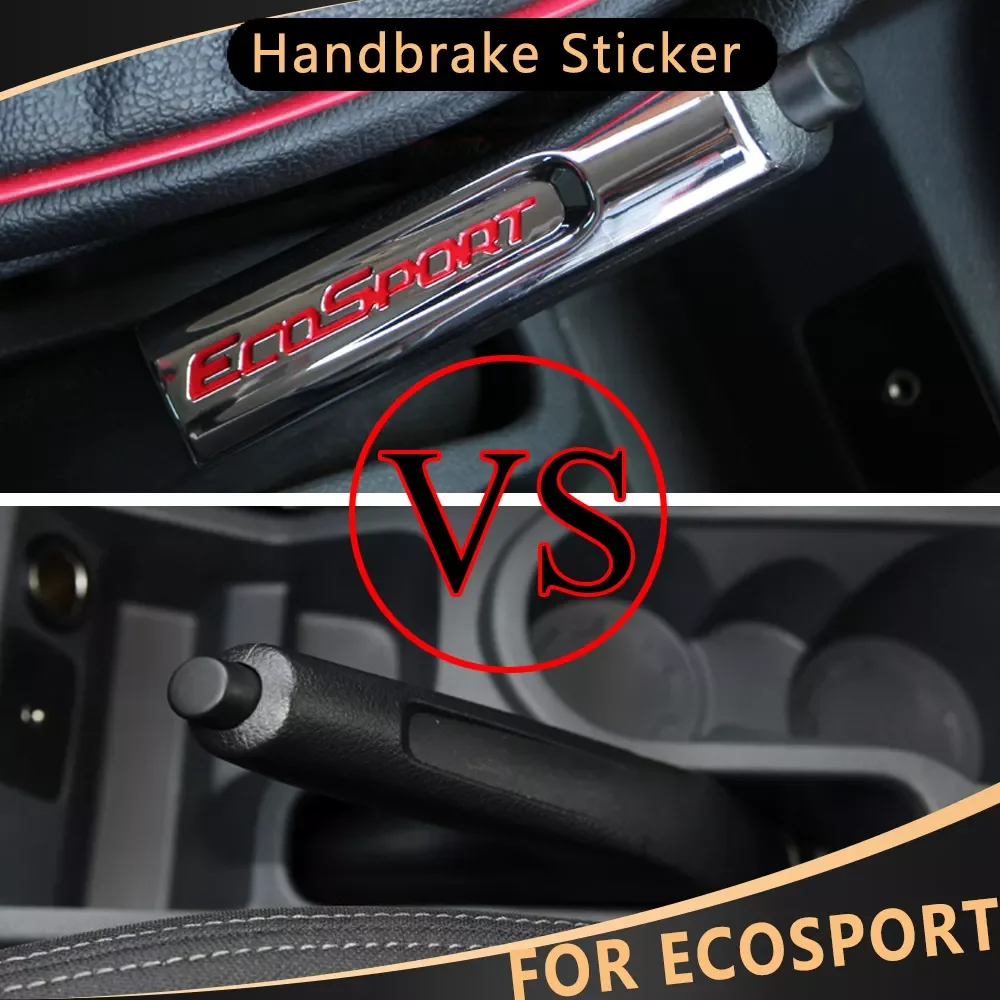 

Ecosport 2013 - 2017 ABS Chrome Car Handbrake Sticker Decoration Protective Trim Cover Interior Accessories
