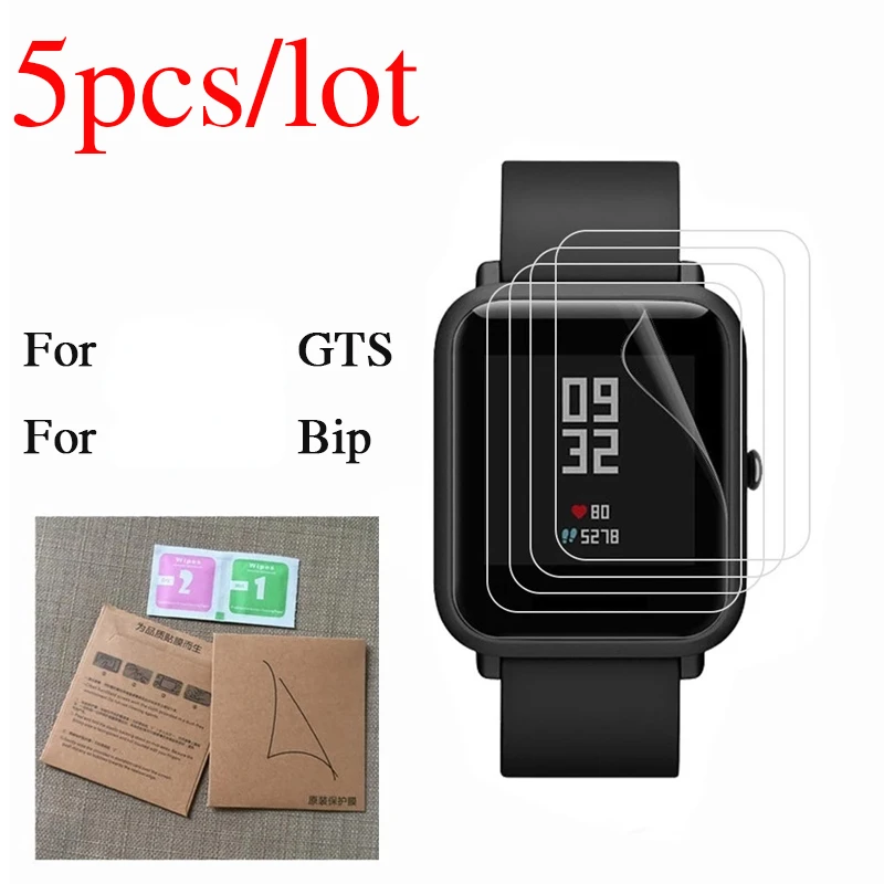 Защитная пленка для смарт-часов Xiaomi Bip GTS 2 mini 3 2e GTR Pro защитная экрана Amazfit не стекло