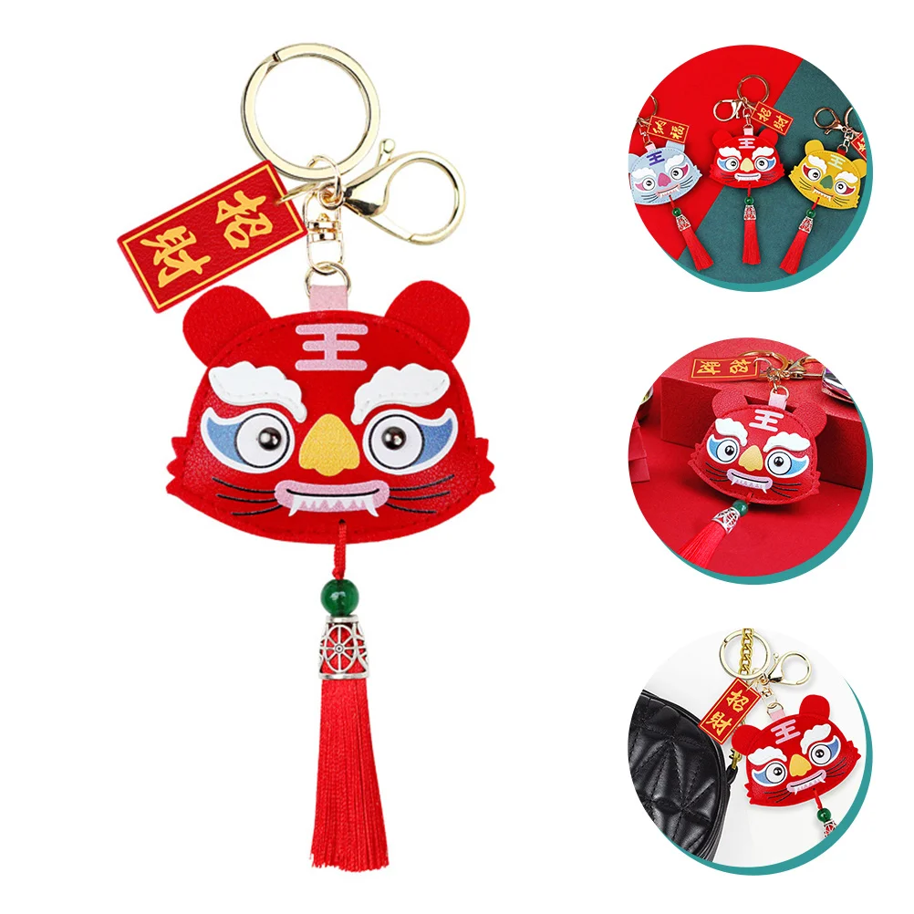 

Chinese Style Car Tiger Keychain Tiger Year Keychain Cartoon Key Holder