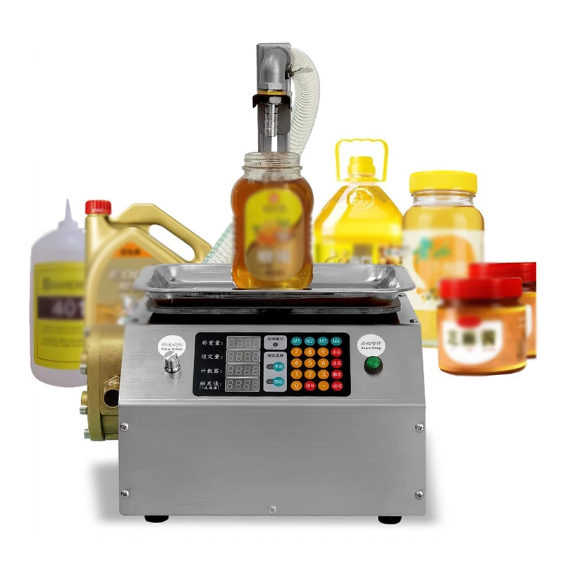 

CSY-L15 Automatic Honey Pear Sauce Sesame Peanut Butter Weighing Quantitative Filling Machine Viscous Liquid Filling Machine