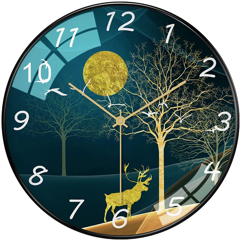 

Luxury Wall Clock Modern Silent Metal Bedroom Living Room Kitchen Clocks Wall Watch Relogio De Parede Gift