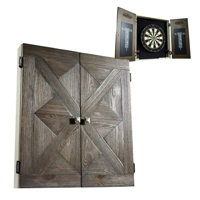 

Collection Bristle Dartboard Cabinet Set, Steel Tip Darts