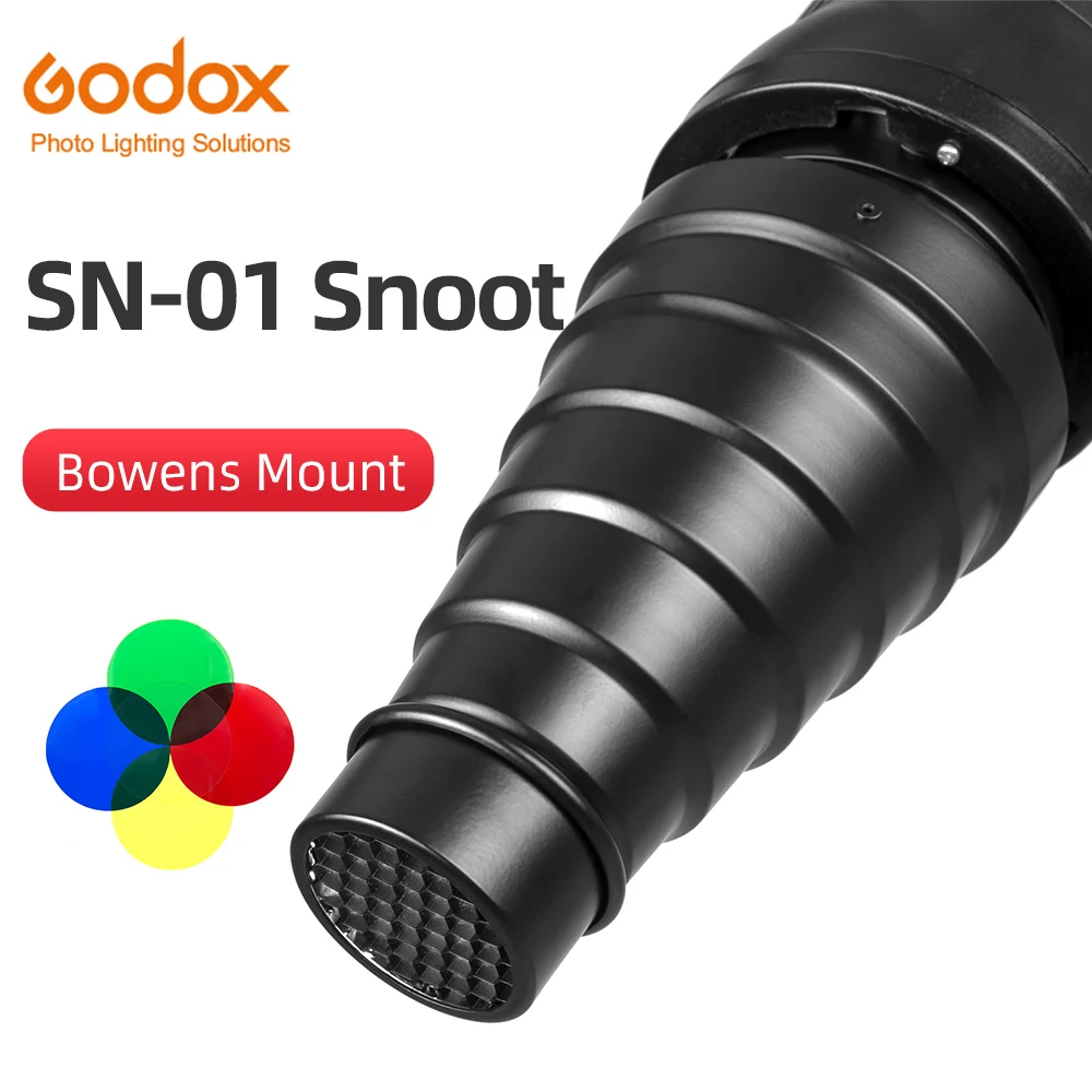 

GODOX SN-01 Bowens Mount large Snoot Professional Studio light Fittings For Godox S-Type DE300 SK400 II