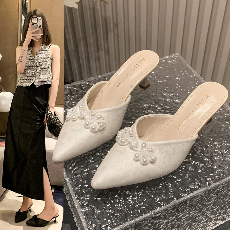 Шлепанцы женские со змеиным принтом сандалии на высоком каблуке шлепанцы с