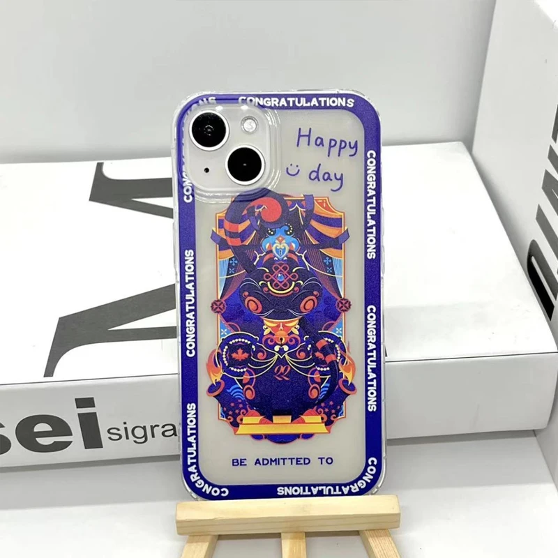 

CAT For IPhone13Pro Luxury INS S-BECAUSE Phone Case IPhone14 11 12 XR XS MAX 7/8 X Plus 12 Black White Soft Shockproof Cover