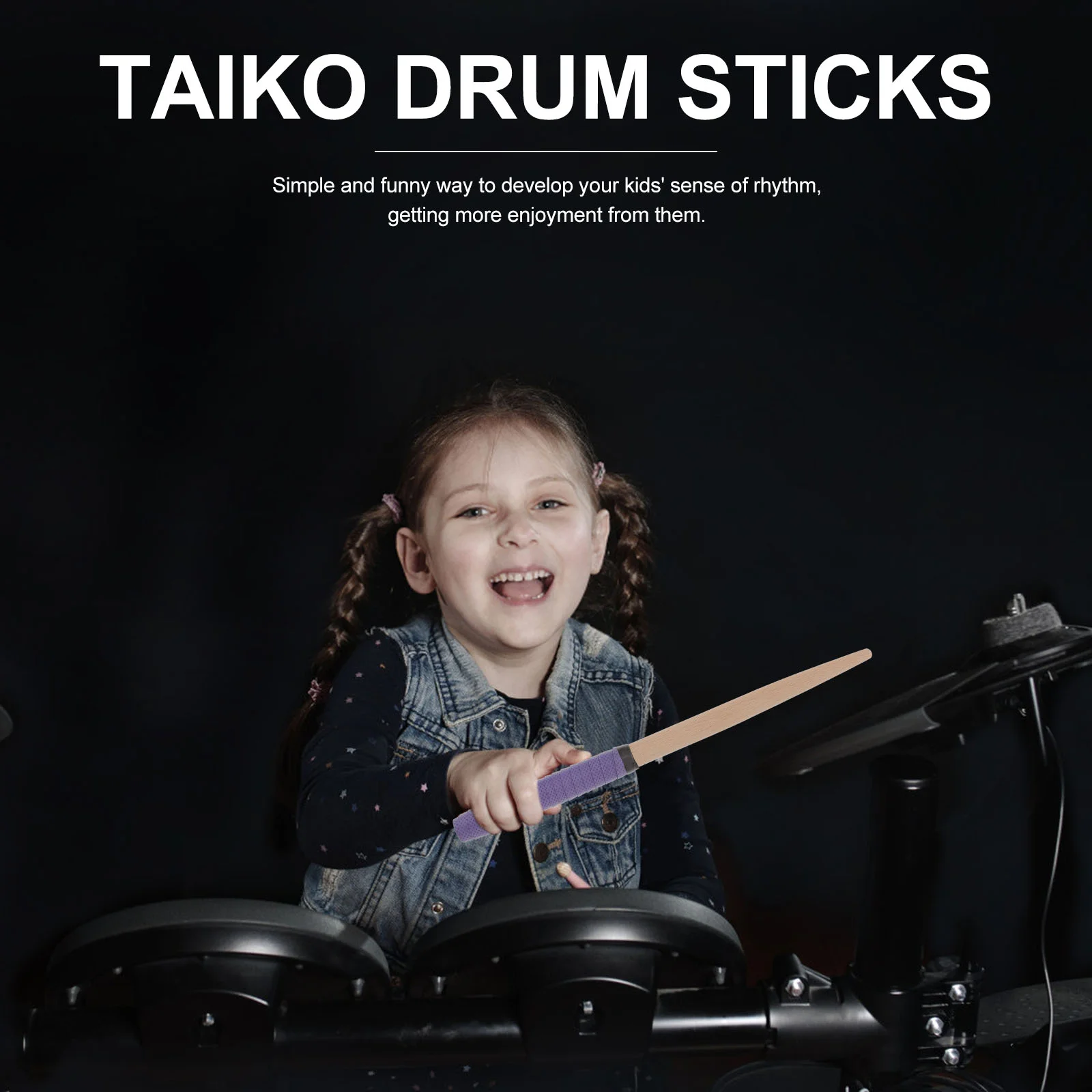 Пара барабанных палочек Maibachi of Taiko 350*20 мм (фиолетовые) барабанные палочки