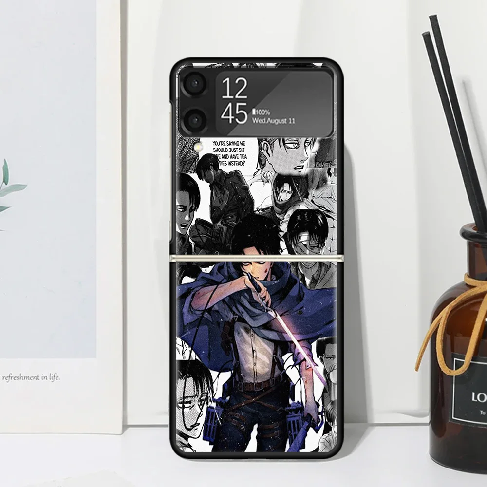 Чехол для телефона с аниме «Атака Титанов» для Samsung Galaxy Z Flip 7 Flip7 Zflip 6 Flip6 5 Flip5 4 Flip4 3 Flip3 5G Fundas Black Cover Gala (art.: 3920cdc1a72e2) - 3920cdc1a72e2
