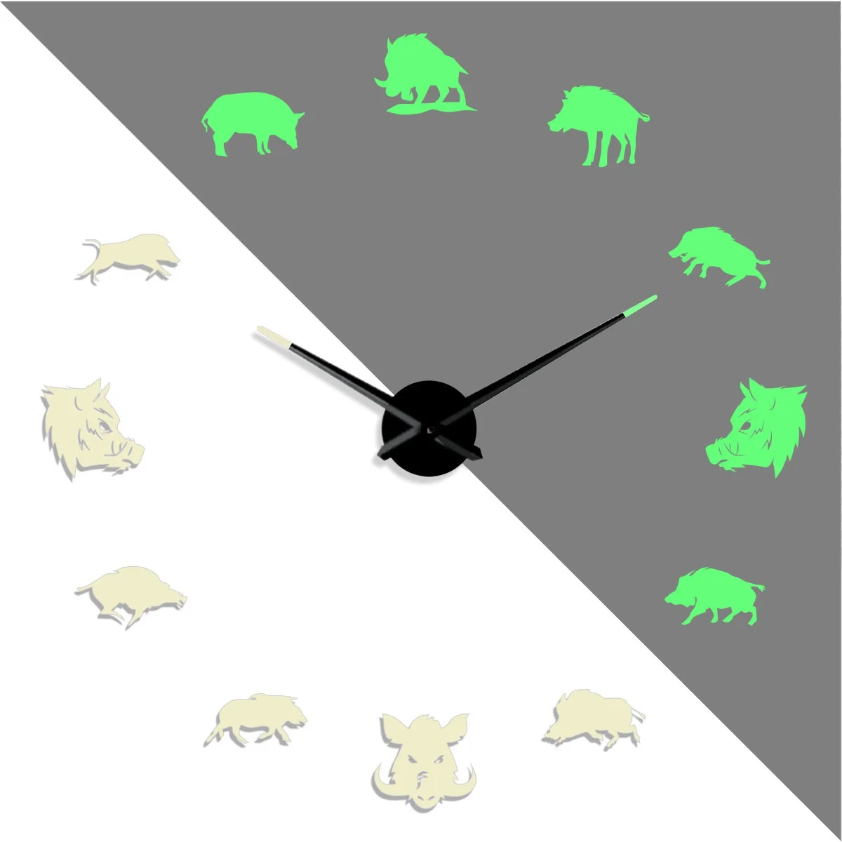 

Boar DIY creative Different Frameless Luminous Wall Clock decor Home decoration Modern gifts