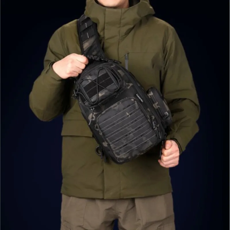 Men Outdoor Sports Climbing Camping Hunting Trekking Fishing Army Military Tactical Molle Shoulder Bag Crossbody Chest Backpack