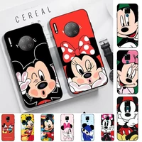 bandai cute mickey mouse phone case for huawei mate 20 10 9 40 30 lite pro x nova 2 3i 7se
