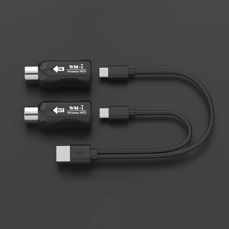 2.4G MIDI Беспроводная гитарная система Звуковой приемник Передатчик 5-контактный