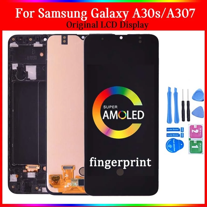 

Новый дисплей AA + Amoled для Samsung GALAXY A30S a307с сенсорным экраном дигитайзер в сборе A307F A307FN A307G A307GN 6,4 дюймов