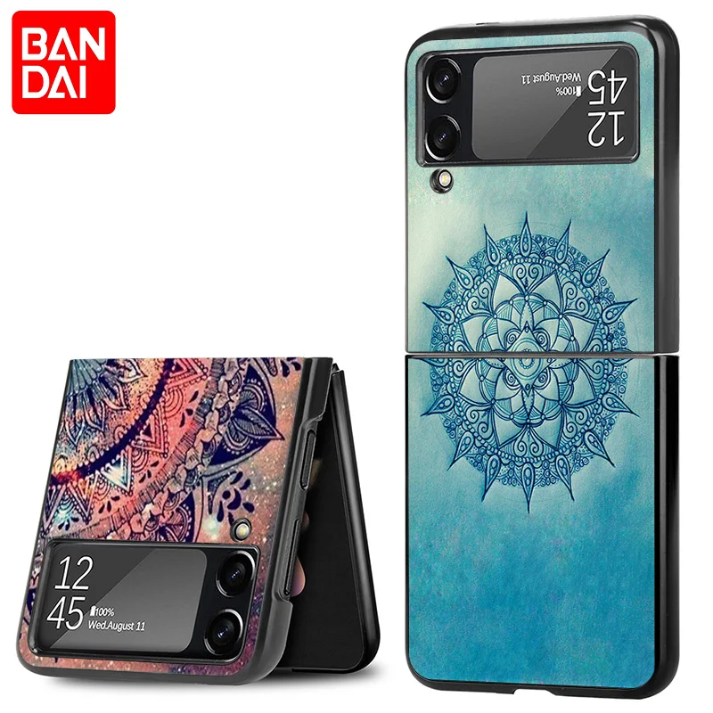 Чехол для телефона Samsung Galaxy Z Flip 3 5G zflip черный чехол абстрактный Мандала Ловец снов