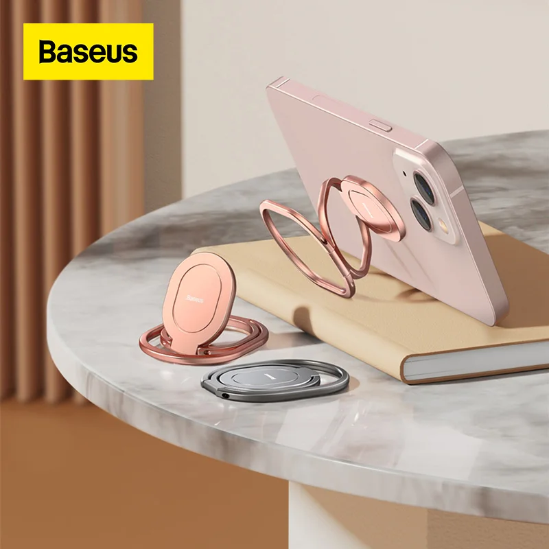 

Baseus Phone Ring Holder Finger 360 Degree Rotation Metal Cell Phone Ring Grip Foldable Cellphone Stand for iphone xiaomi