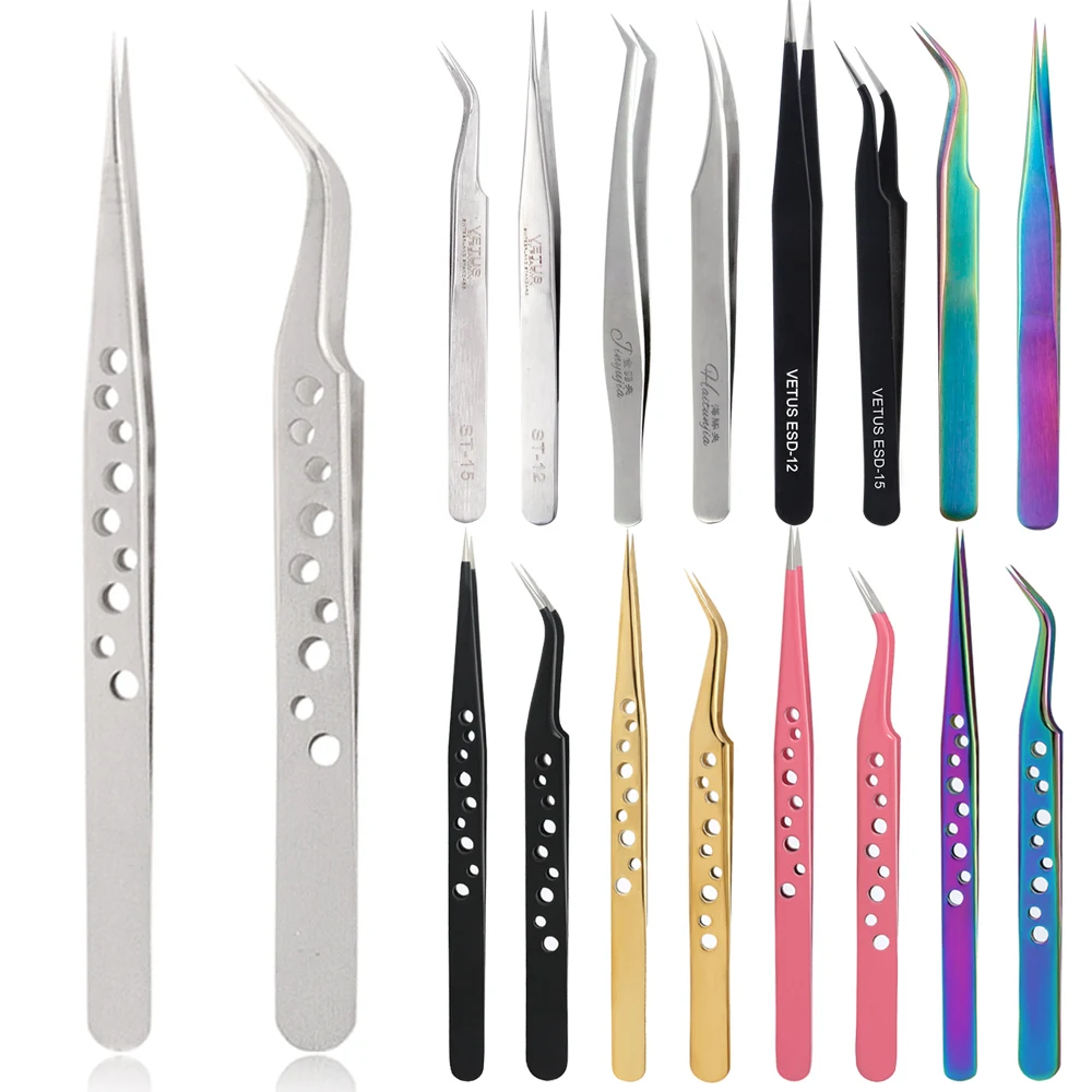 

2 шт., щипцы для наращивания ресниц, из нержавеющей стали