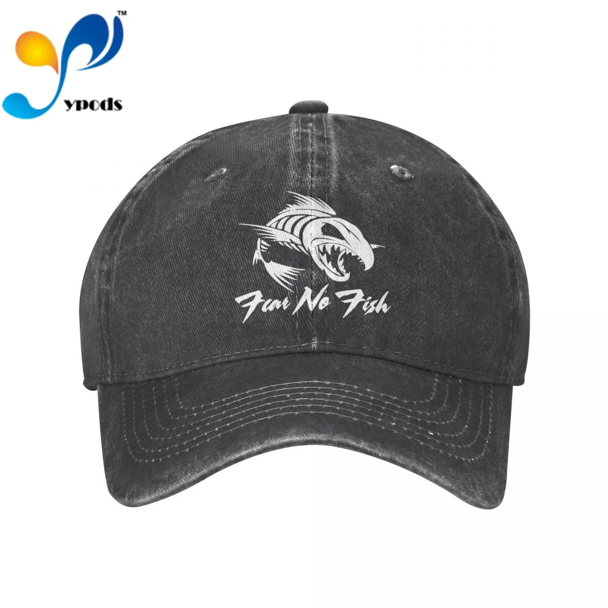 

Abu Garcia Fear No Fish Unisex Baseball Cap Men Women Snapback Hat Dad Hat Summer Sun Cap for Men and Women Hats