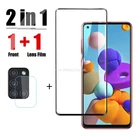 Закаленное стекло для Samsung Galaxy A52S A21S, Защита экрана для Samsung A52 M52 5G A21, защитное стекло, пленка для объектива камеры