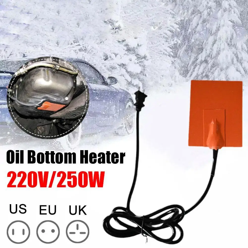 

220 В, автомобильный масляный поддон для двигателя, поддон, резервуар, нагреватель, Водонепроницаемая силиконовая нагревательная подушка, ви...