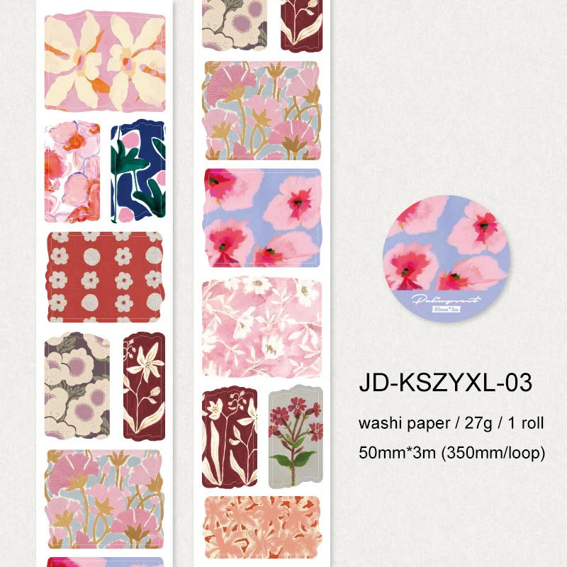 

Винтажный цветочный пейзаж ватная лента