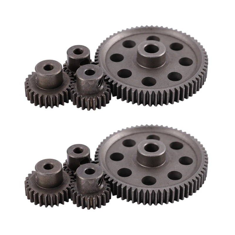 

NEW-8X Diff Differential Main Metal Spur Gear 64T 17T 21T 26T Motor Gear RC Car Part For HSP 1/10 RC Car Truck 94111