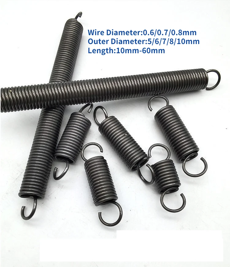

Диаметр проволоки 0,6/0,7/0,8 мм, растяжка с открытым крючком, пружина с открытым крючком, растягивающаяся пружина