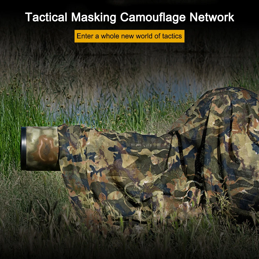 

1,5 м X 2 м армейская Солнцезащитная сетчатая ткань камуфляжная затеняющая сетка легкая водонепроницаемая для охоты кемпинга уличное украшен...