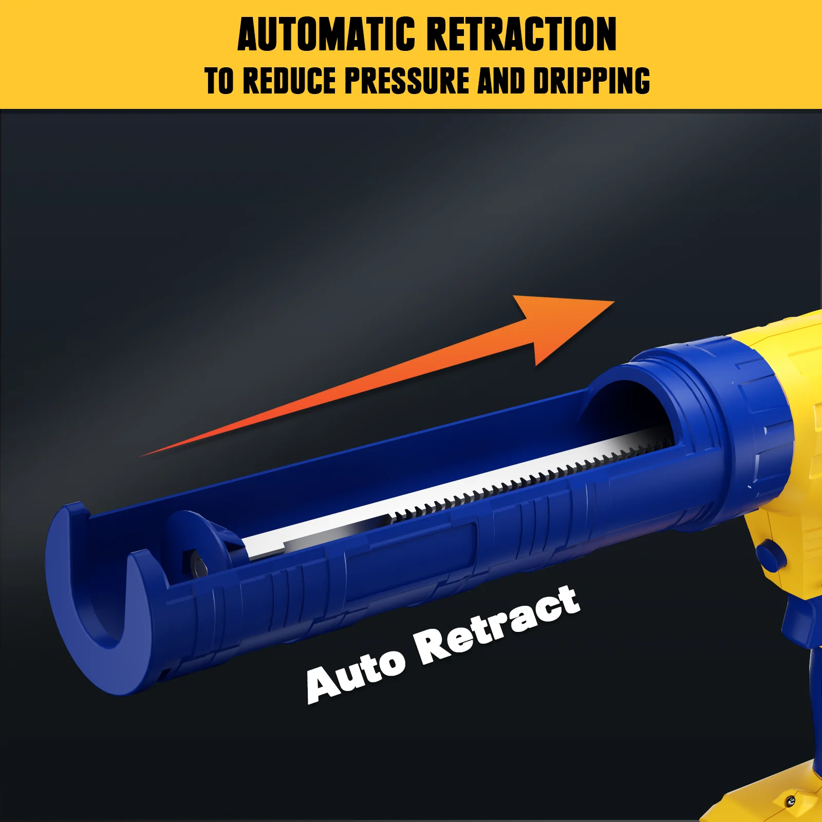 Аккумуляторный электрический пистолет для герметика Mellif Dewalt 18 В 20 MAX аккумулятор
