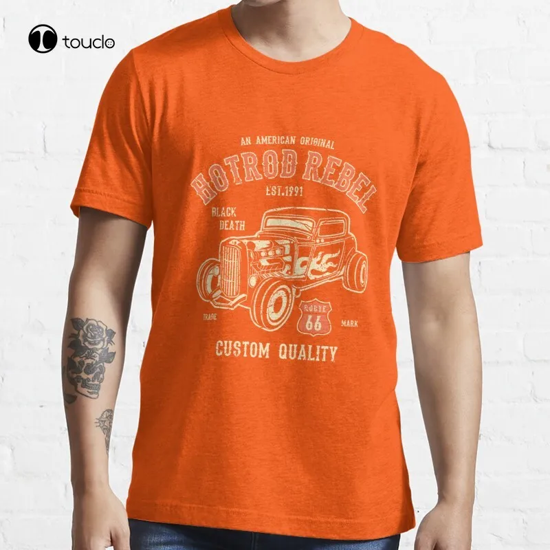 

Hotrod Hot Rods | Classic Cars | Hot Rod Vintage | Hot Rod Rebel | Rebel | Muscle Cars T-Shirt Cotton Tee Shirt