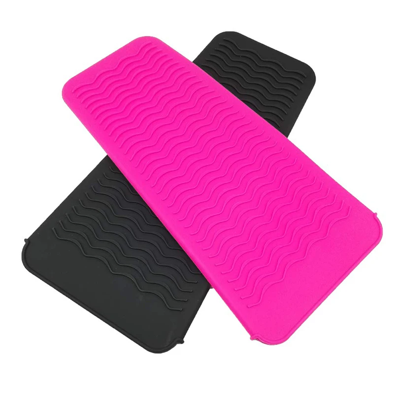 

Portable Styling Heat Mat Silicone Curling Iron Pad Cover Hair Straightener Anti-heat Mat For Flat Iron Curler Wand Hot Waver