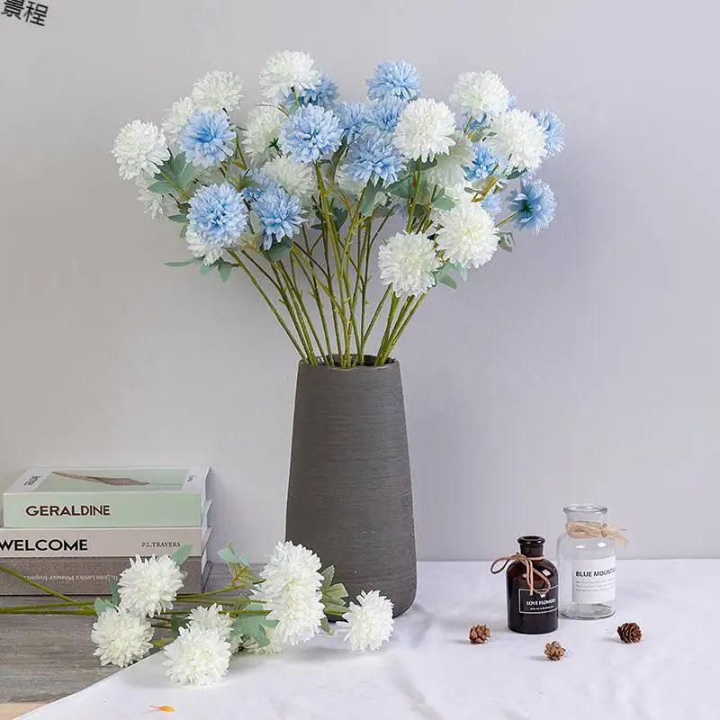 

Artificial Flower 66cm Ball Chrysanthemum, Round Chrysanthemum Vase Flower ArrangementDIYwedding Decoration Valentine's Day Gift
