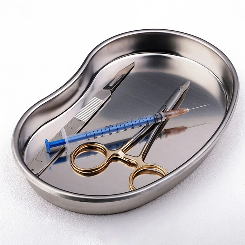 

Tool Tray Dental Stainless Steel Surgical Medical Dental Storage Tray Lab Instrument Tray Device For Clinic Lab Device Supplies
