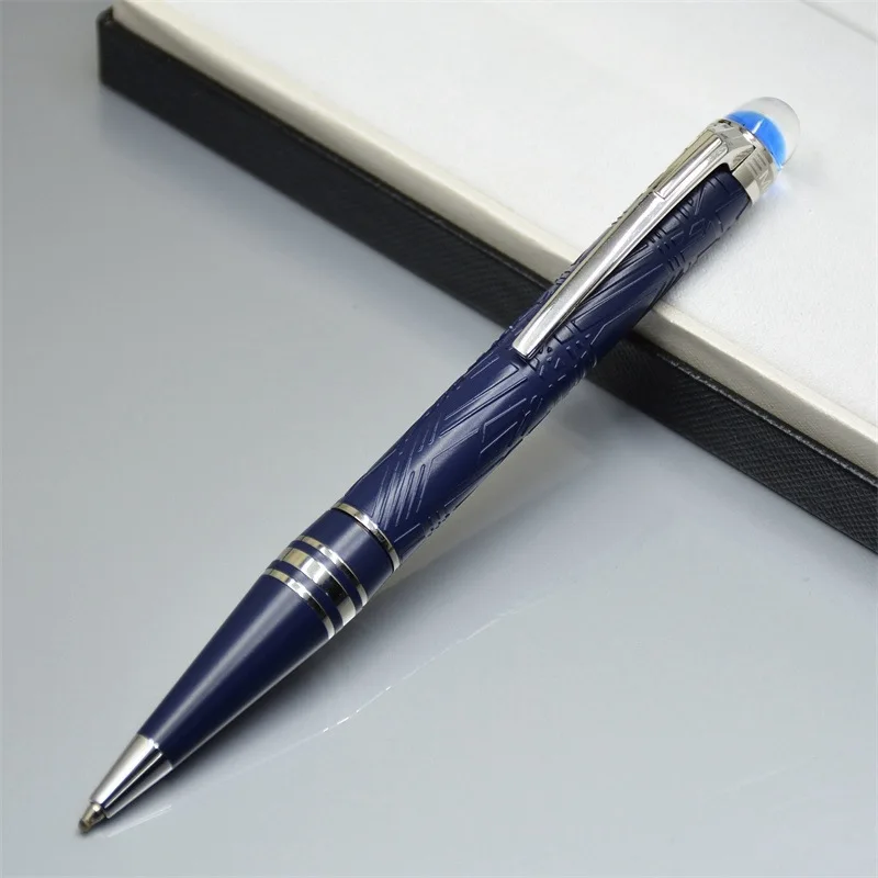 

MB New Starwalker Blue Star Serie Rollerball Ballpoint pens Luxury Writing Gift Office Stationery Supplies With Serial Number