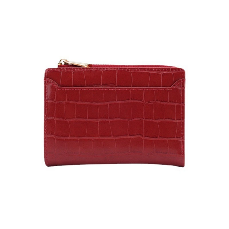 

Short Wallet Stone Pattern Wallet Multi Card Holder Large Capacity Ladies Card Holder