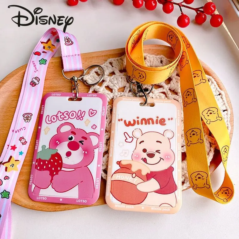 Disney's New Universal Strap Card Bag Fashion Cartoon Student Card Bag High Quality Multifunctional Storage ID Card Case
