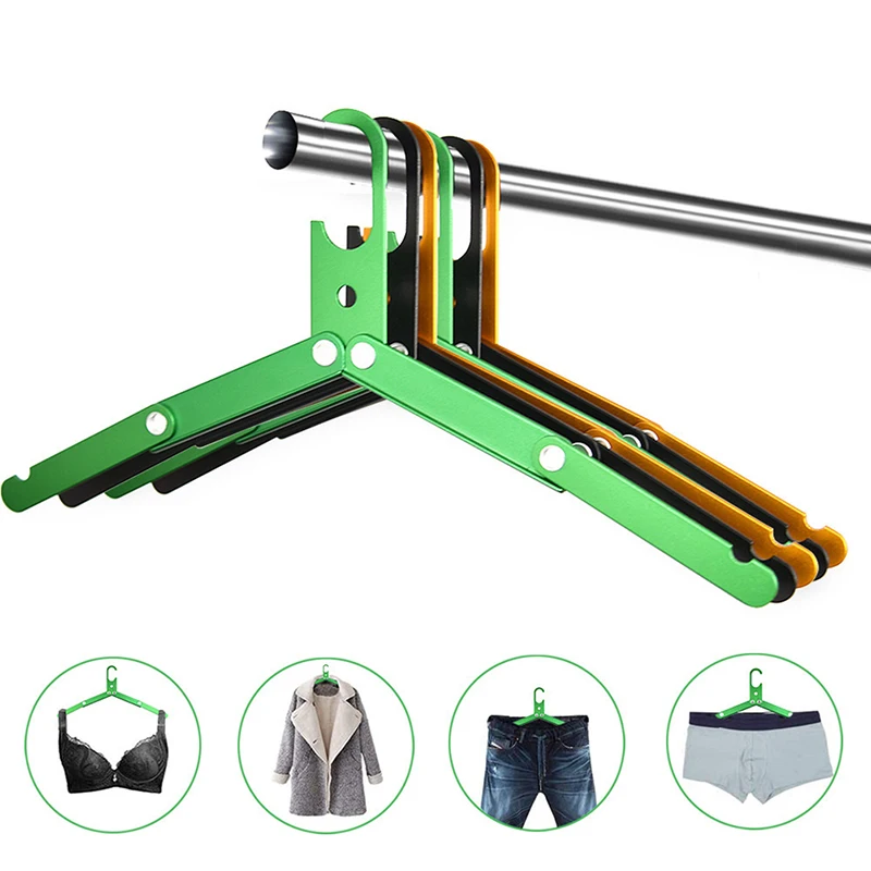 

Aluminum Alloy Folding Clothes Hanger Outdoor Camping Coat Drying Rack Space-saving Metal Hangers for Travel Accessories