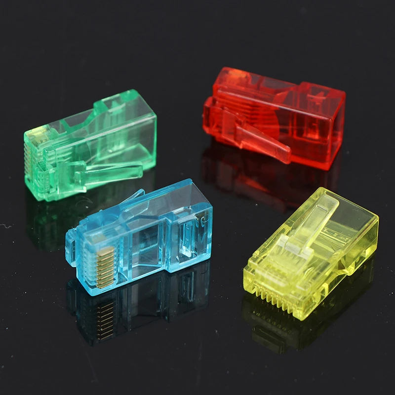 

100 шт., разъем для модуля кабеля Ethernet RJ45
