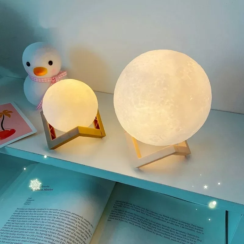 

2023NEW Lamp For Dropshipping Bedroom Night Light Home Decorations 3D Moon Light For Kids New Year Gifts Christmas Lights