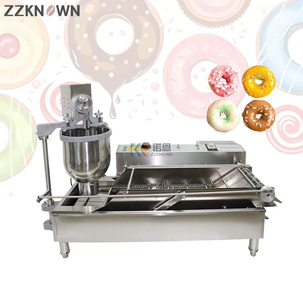 

Double Rows Doughnut Making Machine High Quality Auto doughnut Doughnuts Maker Fryer Sweets Dessert Waffles Mini Donut Machine