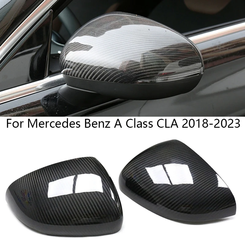 

Для Mercedes Benz A Class W177 CLA W118 2018 2019 2020 2021-2023 углеродное волокно автомобильное боковое зеркало крышка запасные части Аксессуары