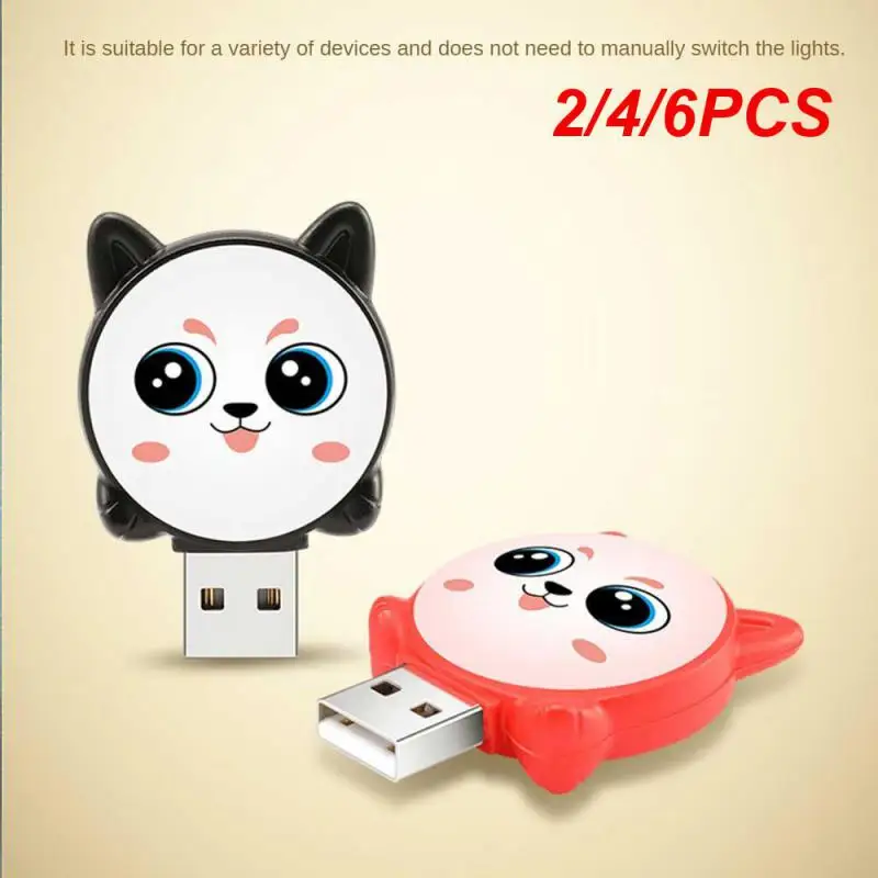 

2/4/6 шт., USB-лампа для голосового управления