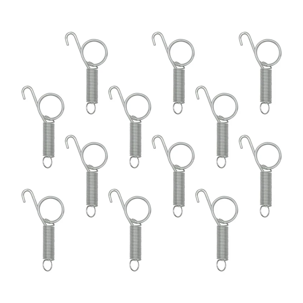 

12Pcs Rabbit Cage Door Spring Hooks Sturdy Spring-Latch Hooks Pet Cage Fixing Hooks