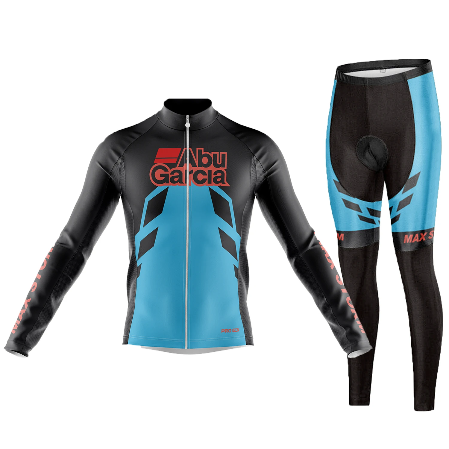 

2023 ABUGARCIA Team Cyling bycicle Set Bib Pants Ropa Mountain Bike Jersey 9D Gel Cycling Pants Long Sleeve Suit