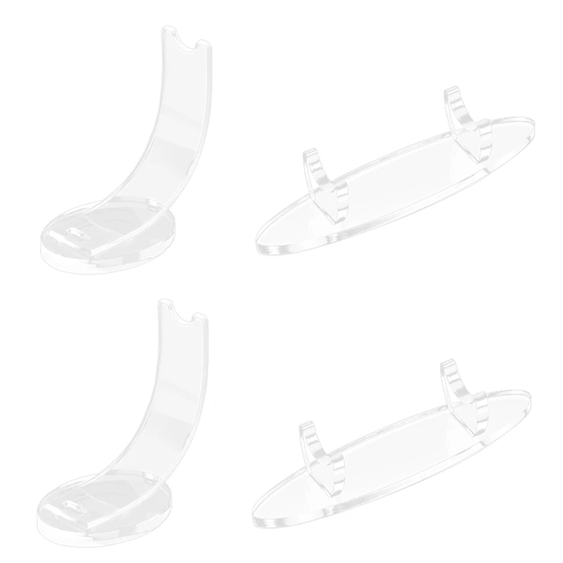 

4 Pieces Acrylic Pen Holder Display Stand Pencil Display Holder Fountain Pen Ballpoint Pen Display Rack (Transparent)